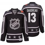 Camiseta Hockey 2017 All Star Calgary Flames Johnny Gaudreau Negro