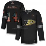 Camiseta Hockey Anaheim Ducks Adam Henrique 2020 USA Flag Negro