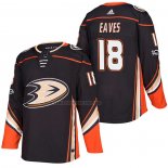 Camiseta Hockey Anaheim Ducks Patrick Eaves Primera Autentico 2018 Negro