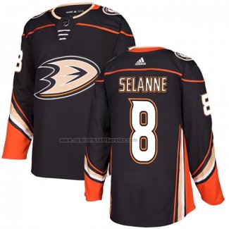 Camiseta Hockey Anaheim Ducks Teemu Selanne Primera Autentico Negro