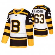 Camiseta Hockey Boston Bruins Brad Marchand 2019 Winter Classic Blanco