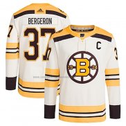 Camiseta Hockey Boston Bruins Patrice Bergeron Alterno Primegreen Autentico Blanco