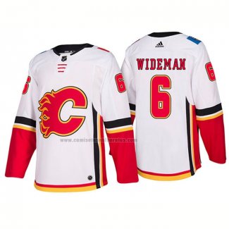 Camiseta Hockey Calgary Flames Dennis Wideman Segunda Premier 2017-2018 Blanco