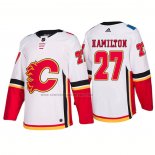 Camiseta Hockey Calgary Flames Dougie Hamilton Segunda Premier 2017-2018 Blanco