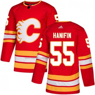 Camiseta Hockey Calgary Flames Noah Hanifin Alterno Autentico Rojo