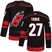 Camiseta Hockey Carolina Hurricanes Justin Faulk Autentico Alterno Negro