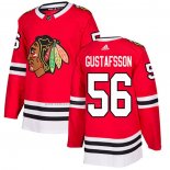 Camiseta Hockey Chicago Blackhawks Erik Gustafsson Primera Autentico Rojo