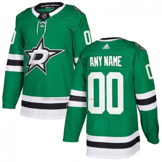 Camiseta Hockey Dallas Stars Personalizada Primera Verde