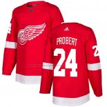 Camiseta Hockey Detroit Red Wings Bob Probert Primera Autentico Rojo