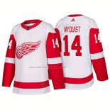 Camiseta Hockey Detroit Red Wings Gustav Nyquist New Outfitted 2018 Blanco