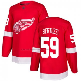 Camiseta Hockey Detroit Red Wings Tyler Bertuzzi Primera Autentico Rojo