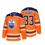 Camiseta Hockey Edmonton Oilers Cam Talbot 2018 Naranja