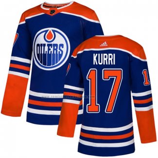 Camiseta Hockey Edmonton Oilers Jari Kurri Alterno Autentico Azul