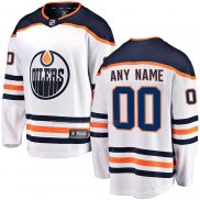 Camiseta Hockey Edmonton Oilers Personalizada Segunda Blanco