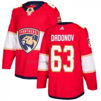 Camiseta Hockey Florida Panthers Evgenii Dadonov Primera Autentico Rojo