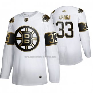 Camiseta Hockey Golden Edition Boston Bruins Zdeno Chara Limited Blanco