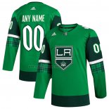 Camiseta Hockey Los Angeles Kings St. Patrick's Day Autentico Personalizada Verde