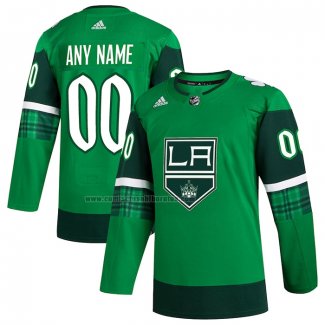 Camiseta Hockey Los Angeles Kings St. Patrick's Day Autentico Personalizada Verde