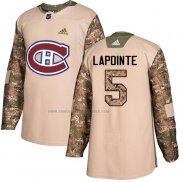 Camiseta Hockey Montreal Canadiens Guy Lapointe Autentico 2017 Veterans Day Camuflaje