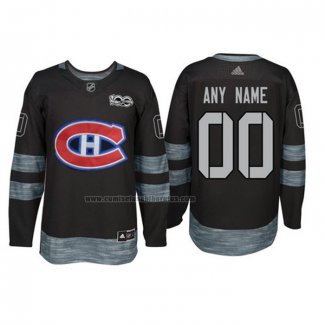 Camiseta Hockey Montreal Canadiens Personalizada Negro