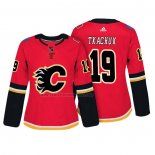 Camiseta Hockey Mujer Calgary Flames Matthew Tkachuk Autentico Jugador Rojo