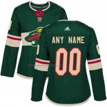 Camiseta Hockey Mujer Minnesota Wild Personalizada Primera Verde