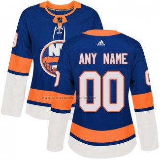 Camiseta Hockey Mujer New York Islanders Personalizada Primera Azul