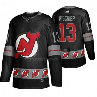 Camiseta Hockey New Jersey Devils Nico Hischier Breakaway Negro