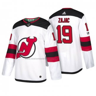 Camiseta Hockey New Jersey Devils Travis Zajac 2018 Blanco