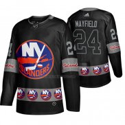 Camiseta Hockey New York Islanders Scott Mayfield Breakaway Negro