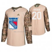 Camiseta Hockey New York Rangers Chris Kreider Veterans Day Camuflaje