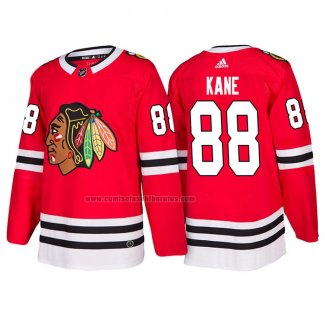 Camiseta Hockey Nino Chicago Blackhawks Patrick Kane 2018 Primera Rojo