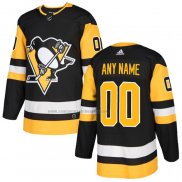 Camiseta Hockey Nino Pittsburgh Penguins Personalizada Primera Negro