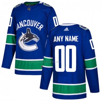 Camiseta Hockey Nino Vancouver Canucks Personalizada Primera Azul