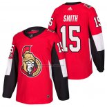 Camiseta Hockey Ottawa Senators Zack Smith Autentico Primera 2018 Rojo