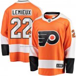 Camiseta Hockey Philadelphia Flyers Brendan Lemieux Primera Breakaway Naranja