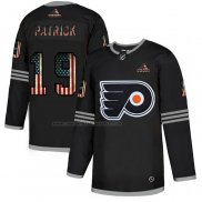 Camiseta Hockey Philadelphia Flyers Nolan Patrick 2020 USA Flag Negro