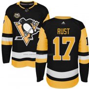 Camiseta Hockey Pittsburgh Penguins Bryan Rust 50 Anniversary Primera Premier Negro