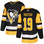 Camiseta Hockey Pittsburgh Penguins Bryan Trottier Primera Autentico Negro