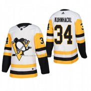 Camiseta Hockey Pittsburgh Penguins Tom Kuhnhackl Segunda Autentico Jugador Blanco