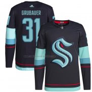 Camiseta Hockey Seattle Kraken Philipp Grubauer Primary Autentico Azul