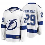 Camiseta Hockey Tampa Bay Lightning Slater Koekkoek 2019 Segunda Breakaway Blanco