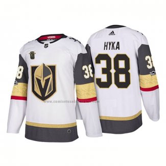 Camiseta Hockey Vegas Golden Knights Tomas Hyka Segunda 2018 Blanco