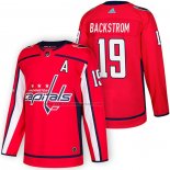 Camiseta Hockey Washington Capitals Nicklas Backstrom Autentico Primera 2018 Rojo