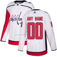 Camiseta Hockey Washington Capitals Personalizada Segunda Blanco