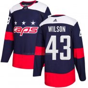 Camiseta Hockey Washington Capitals Tom Wilson Autentico 2018 Stadium Series Azul