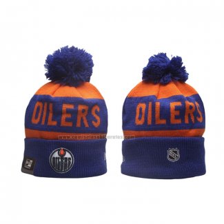 Gorro Beanie Edmonton Oilers Azul Naranja