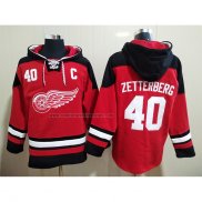 Sudaderas con Capucha Detroit Red Wings Henrik Zetterberg Rojo