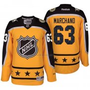 Camiseta Hockey 2017 All Star Boston Bruins Brad Marchand Amarillo