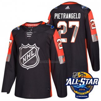 Camiseta Hockey 2018 All Star St. Louis Blues Alex Pietrangelo Autentico Negro